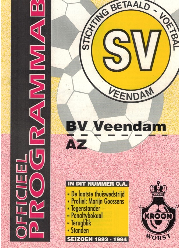 AZ Programma 1-mei-1991 Veendam uit